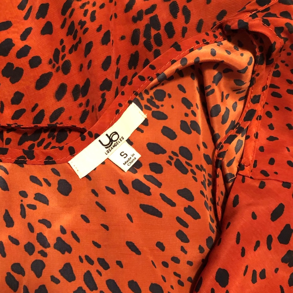 Cheetah Maxi Dress in Cinnabar Color - Picture 6 of 6